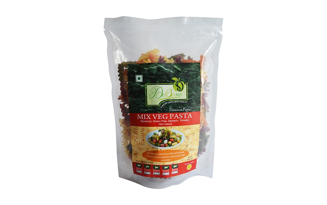Delsano Mix Veg Pasta    Pack  250 grams